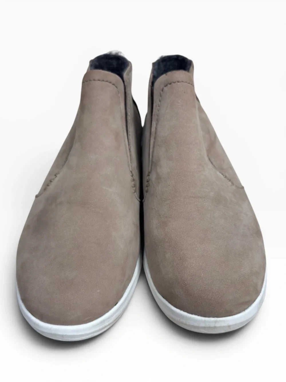 OluKai Hawai‘iloa Manu Hope Nubuck Ankle Boots Taupe Brown Women’s Size US 7